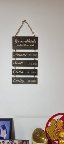 Custom Name Slat (Engraving) - Add On For Existing Sign photo review