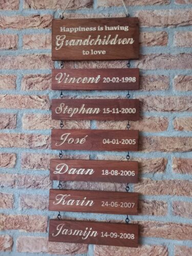 Custom Name Slat (Engraving) - Add On For Existing Sign photo review