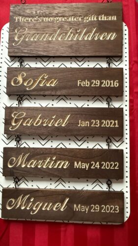 Custom Name Slat (Engraving) - Add On For Existing Sign photo review